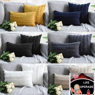 TLHomeFashionToything 30x50cm/45x45cm Cotton Decorative Pillow Case Tassles Floral Cushion Cover Sof