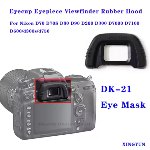 DK21 Eyecup Eyepiece Viewfinder Rubber Hood -For Nikon D70 D70S D80 D90 D200 D300 D7000 D7100 D600/d