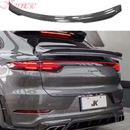 Carbon Fiber Spoiler For Porsche Cayenne Coupe 2020 2021 2022 High Quality Wing Lip Roof Spoilers