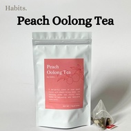 Habits.co | Peach Oolong Tea 蜜桃乌龙茶 / Fruit Tea 无糖 No sugar Sugar free Teh 无糖低卡茶包