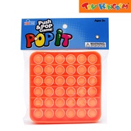 Push and Pop Game Square Orange Fidget Toy Fidget Toy Set Fidget Toy Adult Fidget Slider