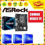 [Ready Stock] ASROCK B460M-HDV MOTHERBOARD INTEL CPU COMBO PROMO I3-10100F I5-10400F I7-10700F I7-10700K