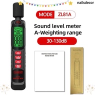 NAILSDECOR Noise Meter, Windproof Digital Display Sound Level Meter, Professional 30-130dB 125Hz-8KH