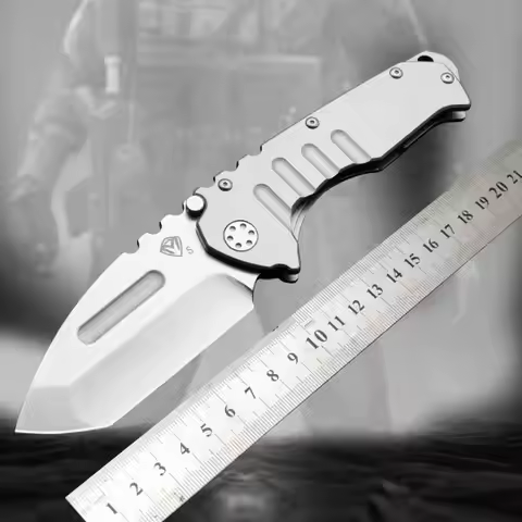 TRSKT MEDFORD MKTS Heavy Duty Folding Knife Emergency Rescue Tactical Camping Hunting Knife Sharp Fr