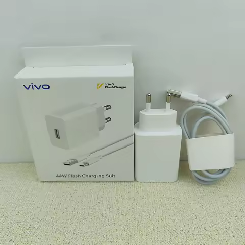 44W Vivo Fast Charger EU FlashCharge Adapter Type C Cable For VIVO X70 X60 S12 S10 Y31 Y51 Pro Y21 T