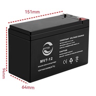 MVVTON แบตเตอรี่แห้ง 12V 8AH/12AH/20AH แบตเตอรี่เครื่องสำรองไฟ แบตเตอรี่เครื่องพ่นยา แบตเตอรี่ถังพ่น