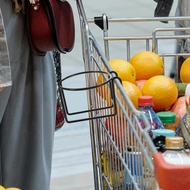 Portable Shopping Cart Coffee Cup Holder Hanging SpaceSaving Grocery Cart Drink Rack Cup Holder Orga