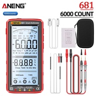 ANENG 683มัลติมิเตอร์ดิจิตอลอัจฉริยะ6000หน้าจอนับแอลซีดีเครื่องทดสอบโอห์มไดโอดแบบชาร์จไฟได้เครื่องทด