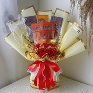 Money Bouquet💰FREE LED/ 钱花束😍Birthday 钱花/ Budget Bouquet/Bajet Duit Bunga Valentines Congratulations Soap Flower