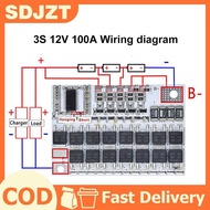 [SDJZT] 100A BMS 3S/4S/5S 12V-21V Li-ion Protection Balance Board