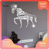 RAN Glossy Acrylic Sticker Self-adhesive Acrylic DIY Mirror Horse Stickers Home Decor