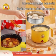 【HOT】Double Layer Multifunctional Electric Cooker /Mini Multi Cooker with Steam Tray/Personal Steamboat Noodle Cooker