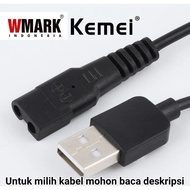 MESIN Kemei wmark cordless shaving machine charger cable