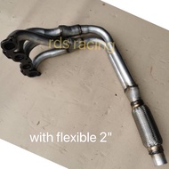 Extractor 4x2x1 Pipe Putih Gen2 GEN 2 Persona Saga Blm Flx / Waja Campro Satria Neo EXORA Exhaust Po