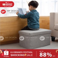 MF DESIGN Caren Stool LONG BENCH CHAIR STOOL Storage Stool Storage Box Collapsible Storage Stool Fol