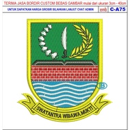 GIB LOGO EMBROIDERED PATCH C-A75 KWAFA KAB BEKASI BET/BADGE