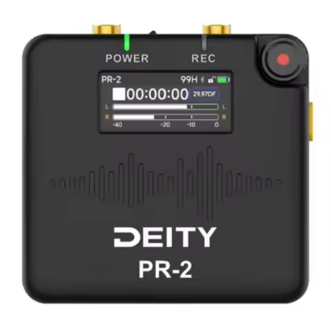Deity PR-2 Stereo Pocket Recorder Global Version with Lavalier Mic for Vlog, DSLR, and Recording·