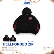 ZEROBOY HELLFORGED ZIP HOODIE New Design ZIP-Up