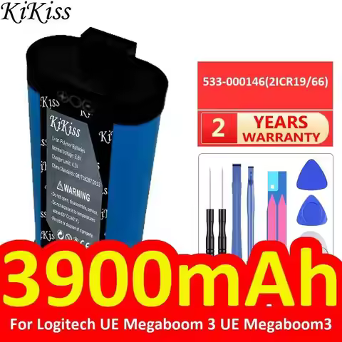 Speaker Battery For Logitech UE Megaboom 3 Megaboom3 533-000146 2ICR19 66 3900Mah Good Low-Temperatu