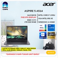 laptop acer aspire 5 a514 core i7 1355u 8gb 1tbssd 14.0 fhd ips - unit only ram 8gb/512 ssd