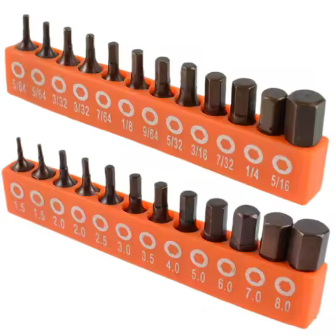 12/24pcs 1/4 Screwdriver Bit Set Hexagonal Screwdriver Bit Magnetic Set 25mm Hex Shank Driver Bit Wi