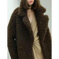 COCOBELLA Teddy Faux Fur Jacket SC525 ขนแกะเทียมมัดย้อมแบบมีกลิ่นหอมสุดหรูหรา ปกขนสัตว์ฤดูหนาวปี 202
