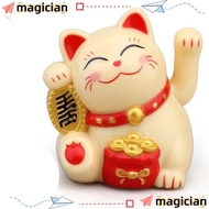 MAGICIAN  Lucky Cat Figurines, Japanese Wave Hand Car Decorations, Gift Cute  Year Creative Waving A