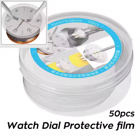 50pcs Watch Repair Dial Case Back Pad Protector 50mm Plastic Watch Dial Protecting Sheets Watch Repa