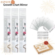 ESPOIR Growth Chart Mirror, 3 in 1 Height Measuring Mirror Growth Chart Mirror for Wall, Gifts Growt