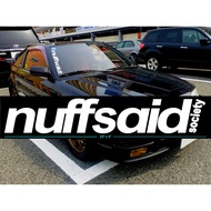 Nuffsaid Waterproof Car Sticker Windshield Decal 23inches