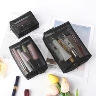JCM Polyester Pouch Travel Cosmetic Bag Transparent Cosmetic Pouch Mesh Pouch Cosmetic Pouch