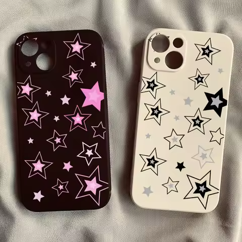 Cute Y2K Sun Moon Stars Print Phone Case for Xiaomi Redmi 14C K60 13C 12 10 A1 A2 A3 10C 12C K40 9 9