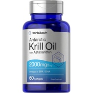 Horbaach Antarctic Krill Oil 2000mg with Astaxanthin