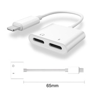 (รองรับ Fast Charge 20W) 2 in 1 Lightning Adaptor to Lightning หรือ 3.5 mm (Lightning port to Audio 