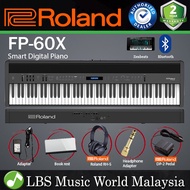 Roland FP-60X 88 Key Digital Piano with SuperNATURAL PHA-4 Keyboard and Bluetooth Black (FP60X FP60 