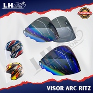 VISOR HELMET ARC RITZ GOLD PURPLE BLACK SMOKE 2TONE