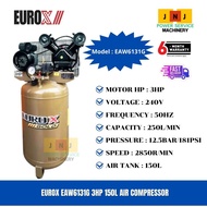 EUROX EAW6131G 3HP 150L 12Bar AIR COMPRESSOR.