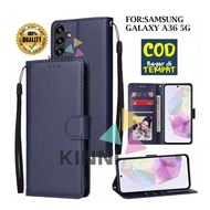 Case Samsung Galaxy A36 5G Wallet Leather Case - Casing Wallet Case Wallet Leather Flip Case Premium