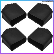 4 Pcs Riser Carpet Ladder Anti Skid Feet Anti-skid Extension 4.30X4.20X2.30CM Black  zhiymais4w