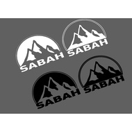 SABAH Fuel Tank Sticker SABAH MOUNTAIN, GUNUNG KINABALU STICKER, STICKER KERETA.STICKER LORI.STICKER