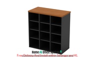 Pigeon Hole Door Low Office Cabinet (80cm x 40cm x 82cm) - Home & Office System - F Series