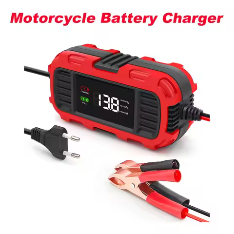 12V 2A Automatic Smart Battery Charger for Charge AGM GEL SLA And Wet Batteries Motorcycle Battery C