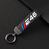 [Hesers]✿▫♝ New Carbon Fiber Car Styling Custom Make Keychain Fine Gift Key Ring For BMW E28 E39 E46 E60 E61 E70 E90 E92 E93 Accessories
