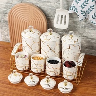 Latvia Ceramic Spice Jar Set of 7 Ceramic Spice Container Set