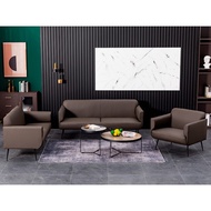 [Modern 1-3 Seater Sofa] Nordic Sofa Set Minimalist One Two Three Seater Living Room Sofa PU Leather Waterproof Sofa Set