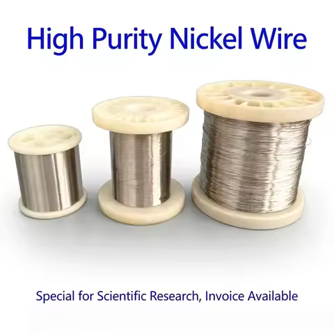 Ultra-Fine Ni Metal Wire Ni99.90% High Purity N4 N6 0.025mm-8.0mm for Scientific Research And Experi