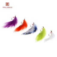 HILABEE Fly Fishing Trout - 5 Streamers in 5 Colors- Zonker Wet , 7cm / 2.8inch, Optional Colors