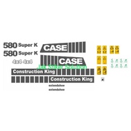 Backhoe Loader Case 580 Super K Sticker Heavy Equipment
