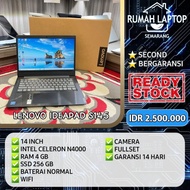 Laptop Lenovo Ideapad S145 (sec). Celeron N4000. RAM 4 GB. SSD 256 GB