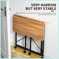 Portable Removable Folding Desk On Wheels Foldable Laptop Desks Bed Table With Wheels Office Table